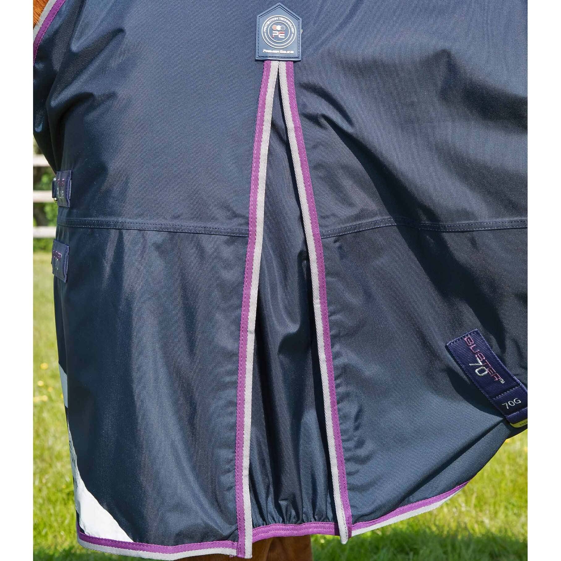 Coperta impermeabile per cavalli con copricollo Premier Equine Buster 70 g