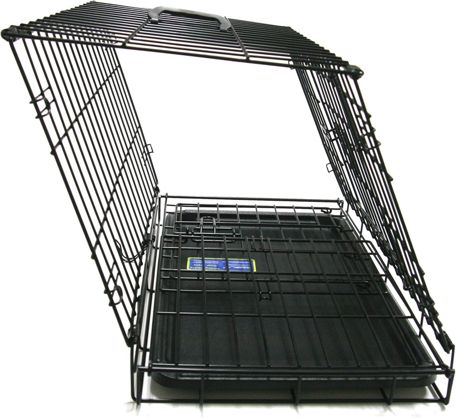 22" Folding Double Door Dog Crate/Cage Without casters
