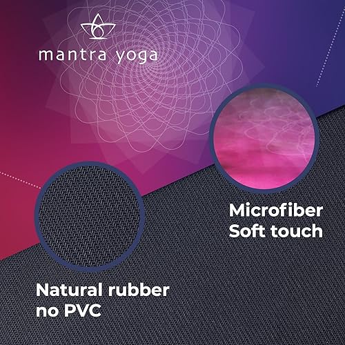 Miniatura 5 de Mantra Yoga Travel PRO - Alfombrilla plegable de fitness y ejercicio con bolsa, ligera, compacta y ecológica, antideslizante y lavable, para todo