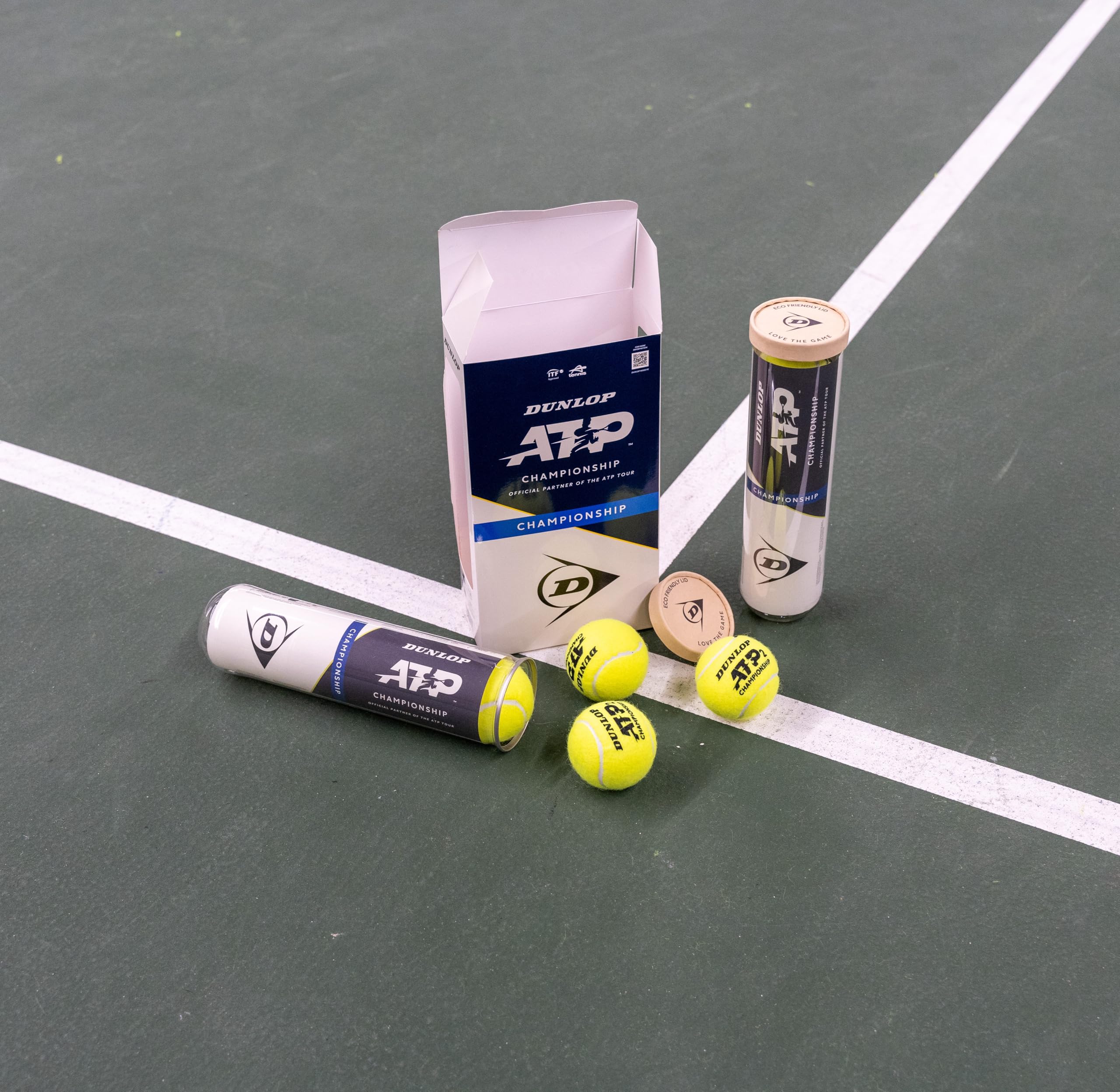DUNLOP Pallina da tennis ATP Championship, per sabbia, campo duro e erba