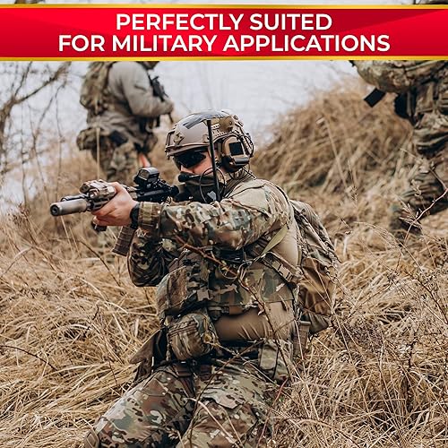 Miniatura 15 de Adaptador de riel ARC para auriculares tácticos – Compatible con Peltor Comtac II/III, Earmor M31/M32, Sordin – Se adapta a cascos FAST, MICH, EXFIL