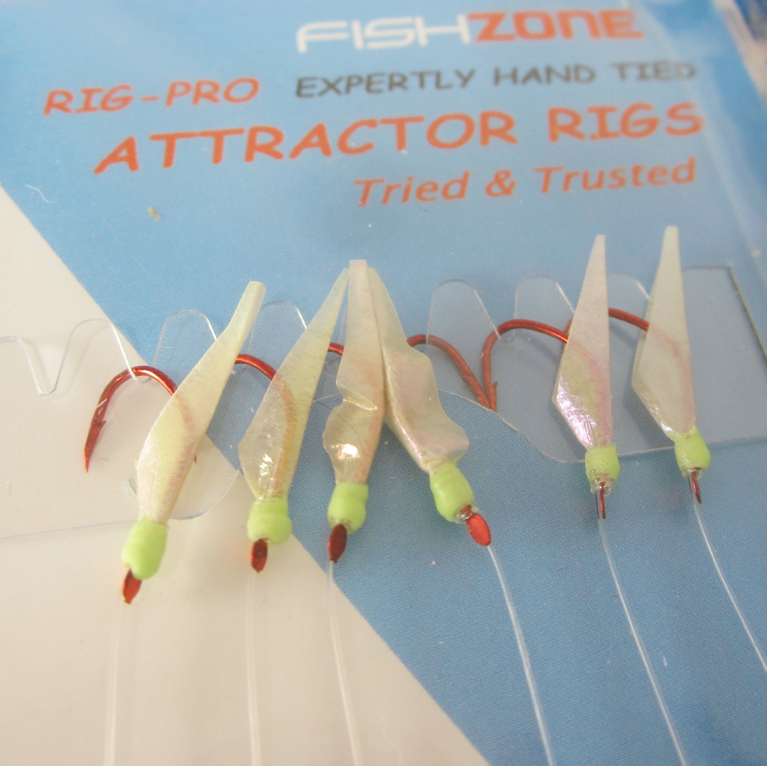 Sea FISHZONE RIG PRO Sea Feather Lures - 10 Pack Commercial Quality For ...