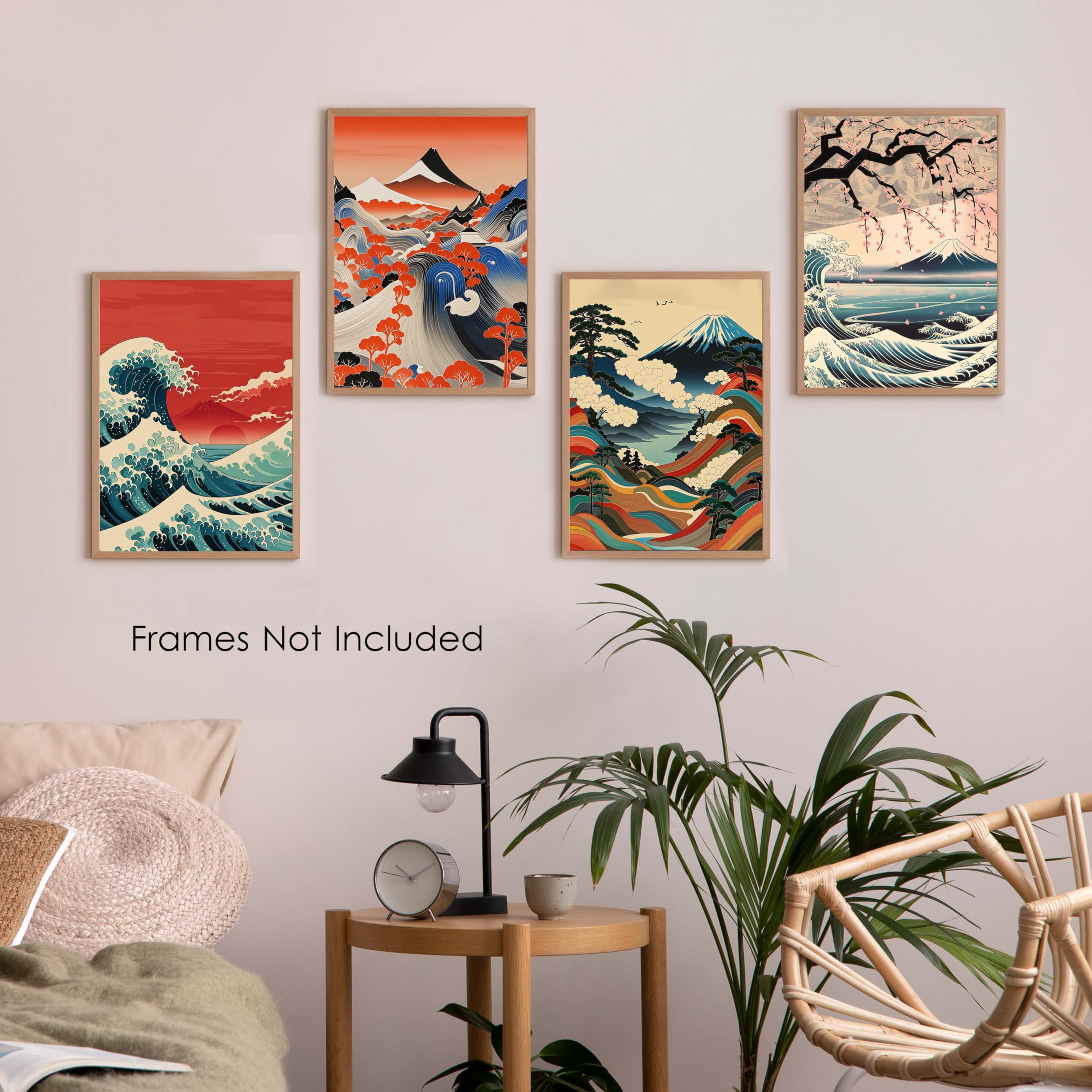 Amazon.com: XZMBQ Japanese Landscape Wall Art Prints Set of 4