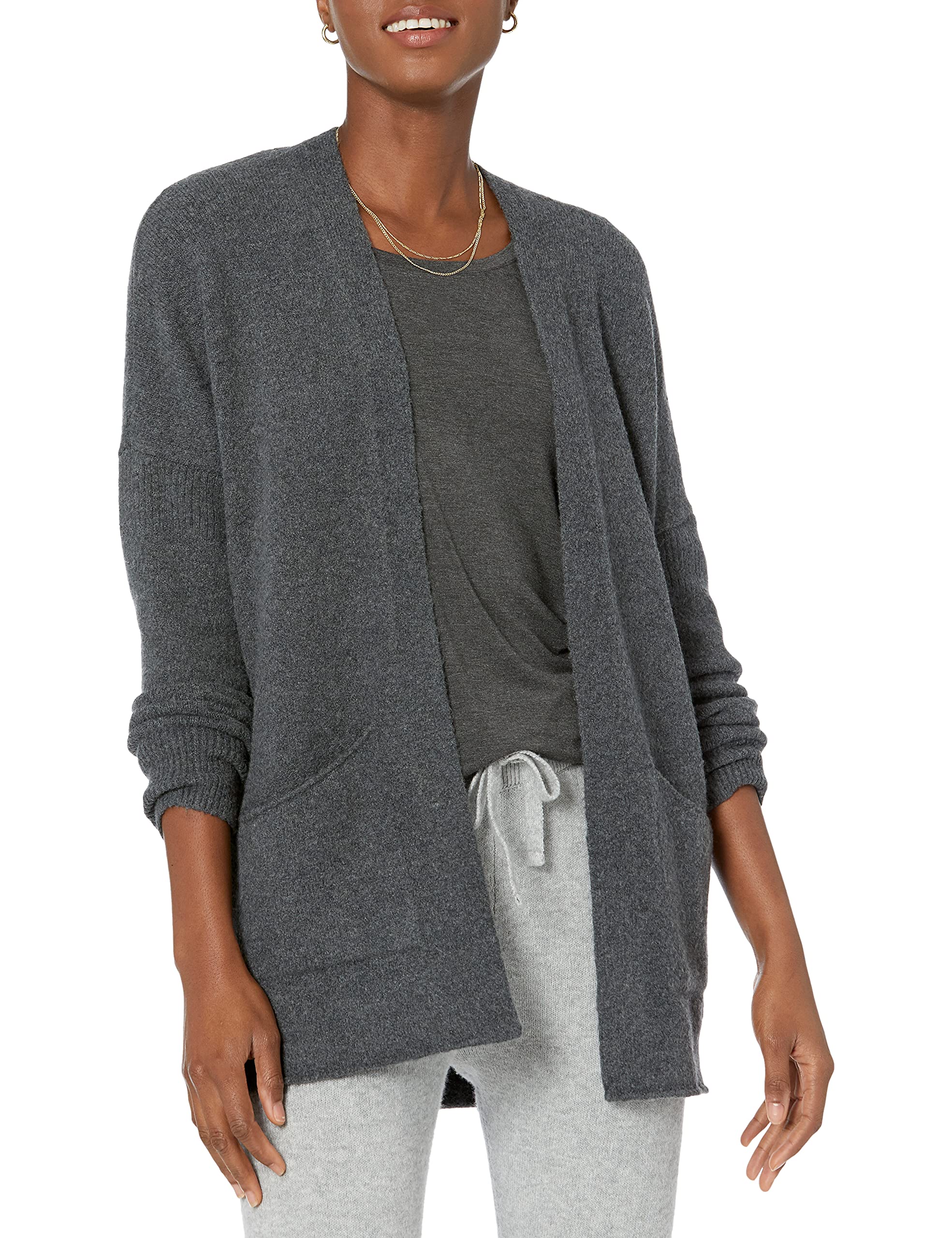 Amazon Brand - Daily Ritual Women's Cozy Boucle Coatigan Sweater