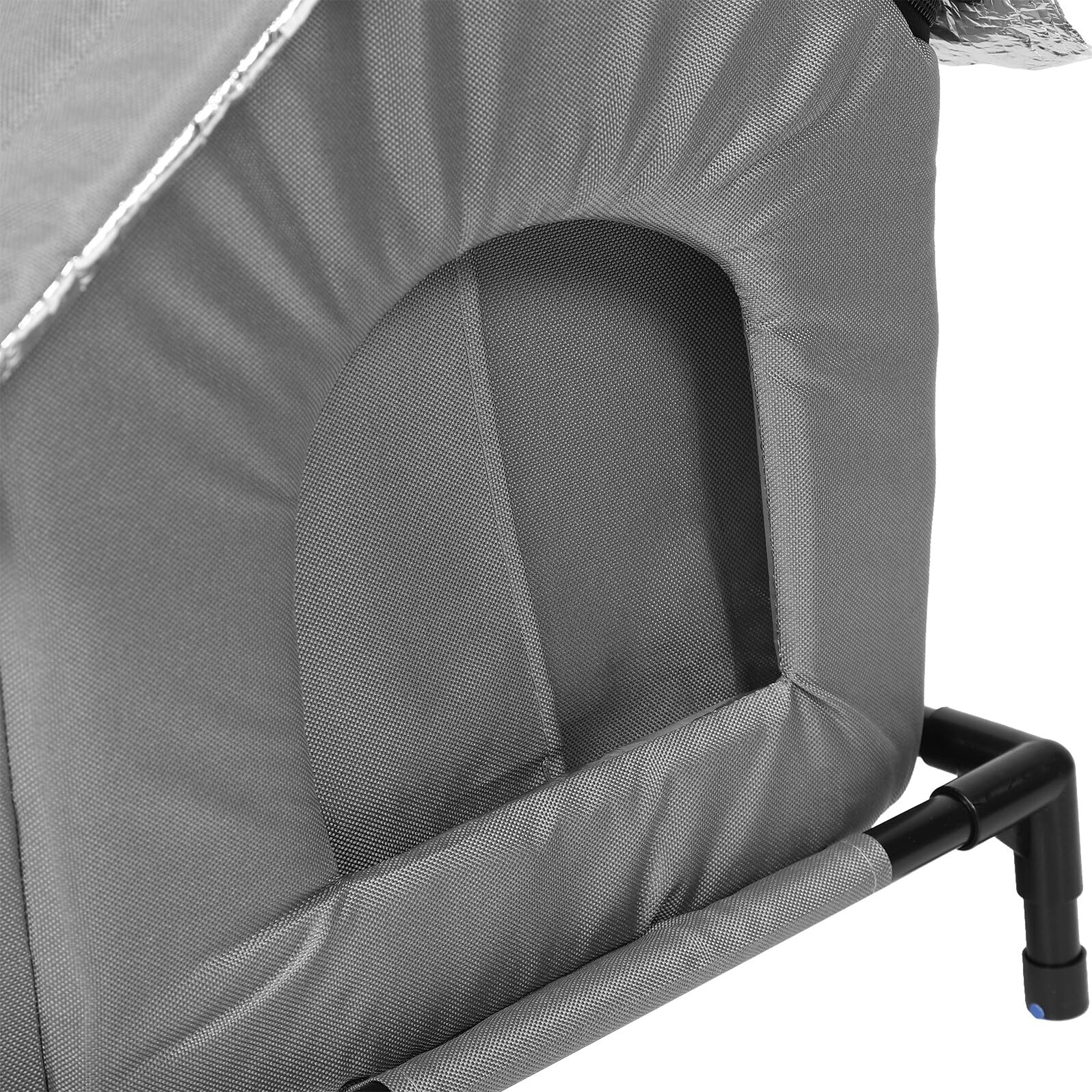 Abaodam Niche à Chat Extérieure Étanche Et Isolée en Tissu Imperméable, Petite Taille Grise, Abri Fermé Protecteur pour Chats Errants, Refuge Hivernal pour Espaces Extérieurs Et Jardins