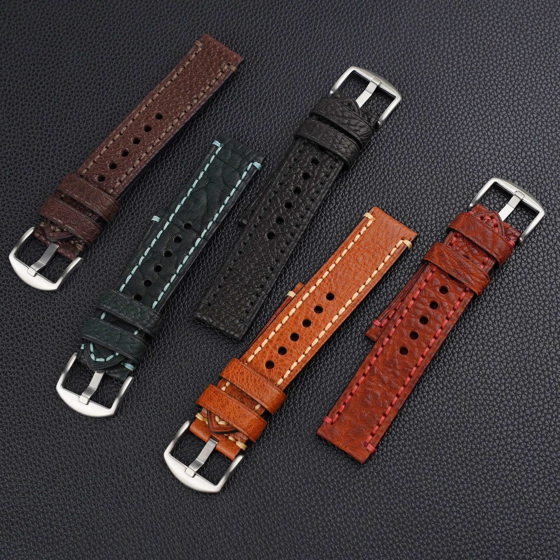 18 20 22 24 26mm skórzany pasek do zegarka akcesoria unisex moda retro codzienna opaska sportowa