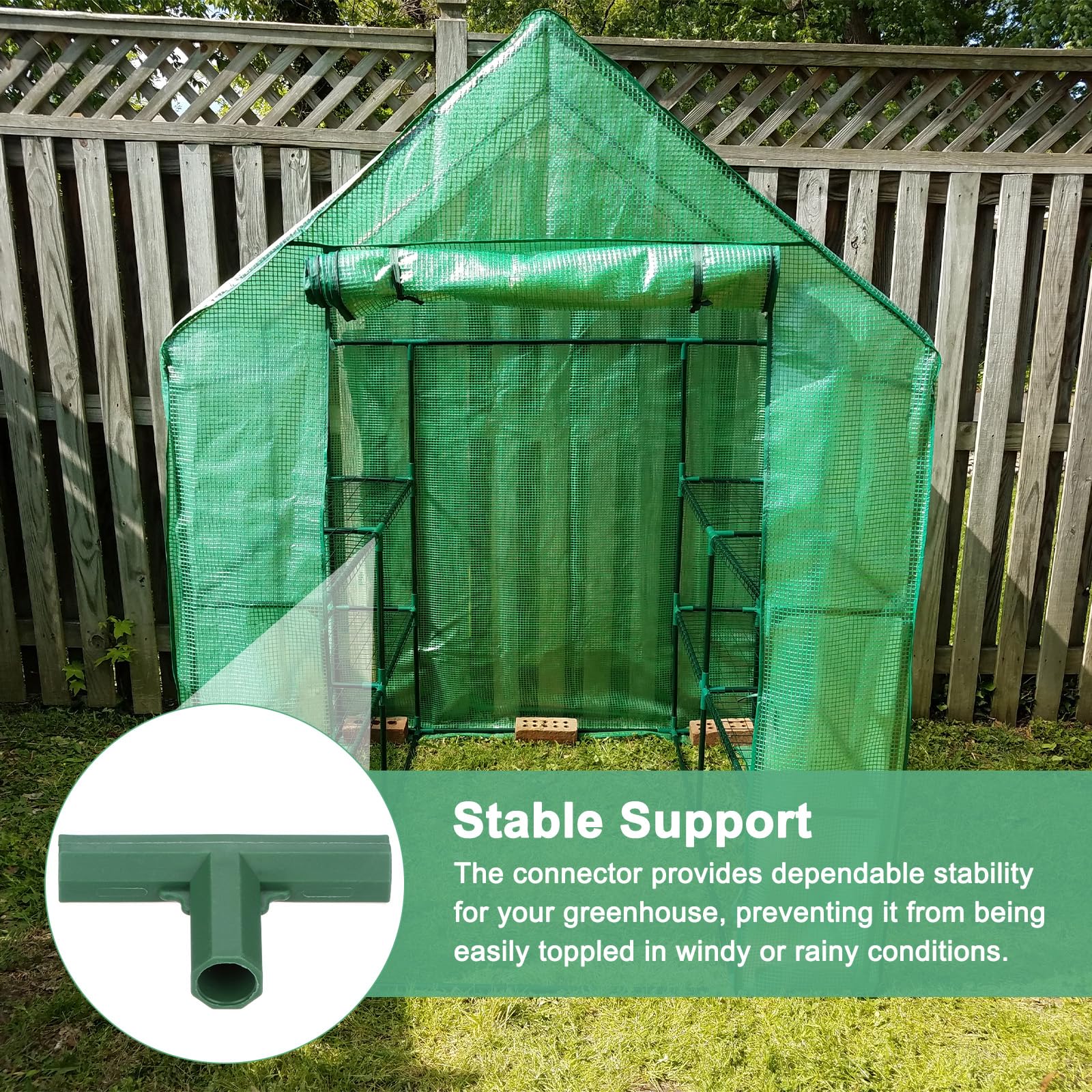 M METERXITY 12 Pcs 16mm Greenhouse Frame Building Connectors - Image 4