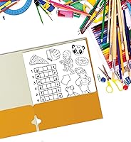 Vista 7 de Better Office Products Two Pocket Portfolio Folders, 50-Pack, Dark Yellow, Letter Size Paper Folders, 50 Pieces, Dark Yellow