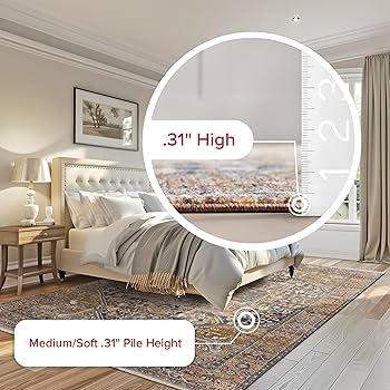 専用　2点セット【60's Vintage rug】188×102cm nuLOOM Mystic 6 X 6 (ft) Rust Round Indoor Medallion Area