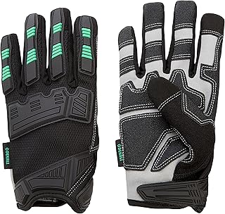 Sponsored Ad - Amazon Brand - Denali Impact Protected Touch Screen Work Gloves with Reinforced Palm Patch, Synthetic Leath...