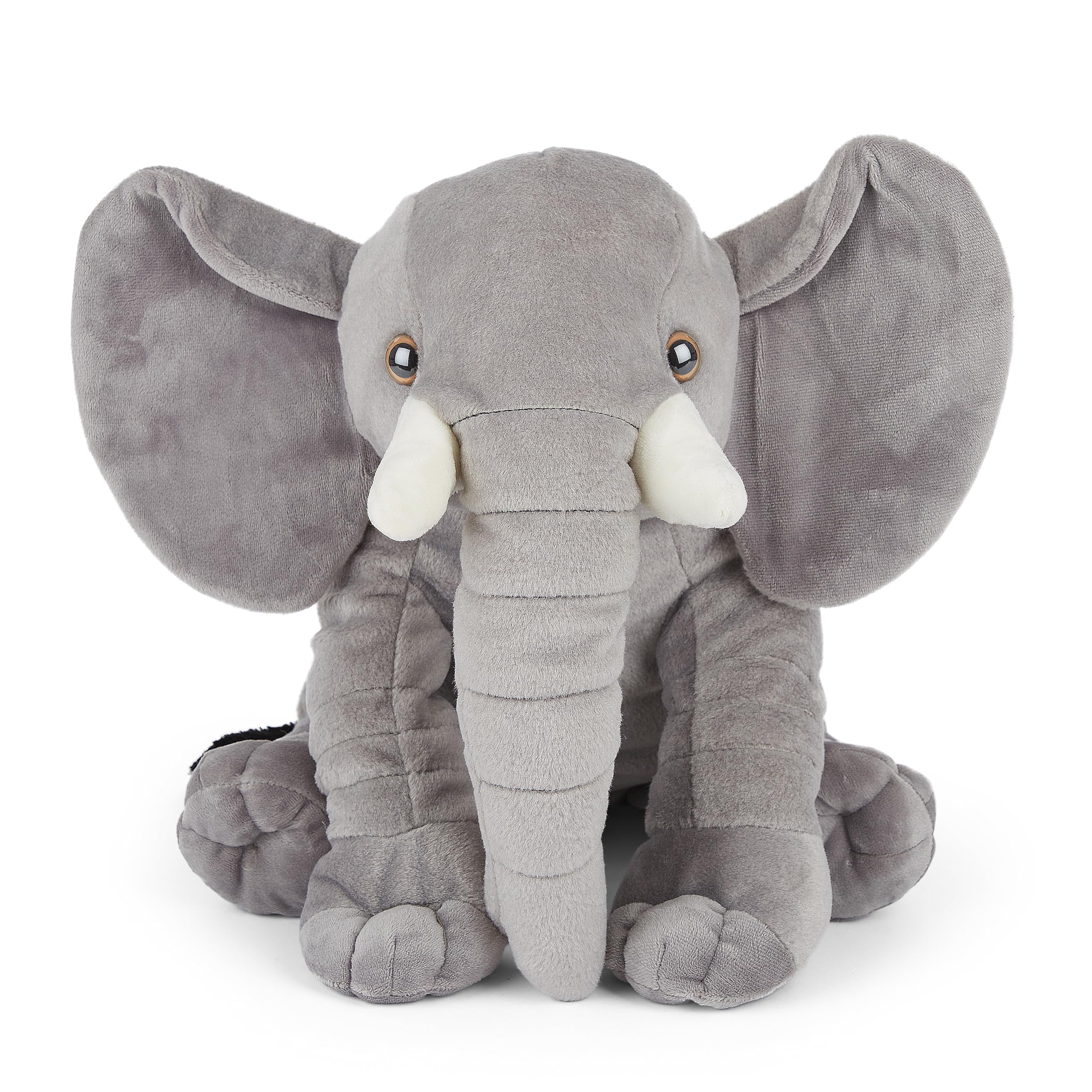Mousehouse Gifts Wild Animal Elephant Soft Toy in Two Sizes, Plush Cuddly Teddy Bears for Children (Small)