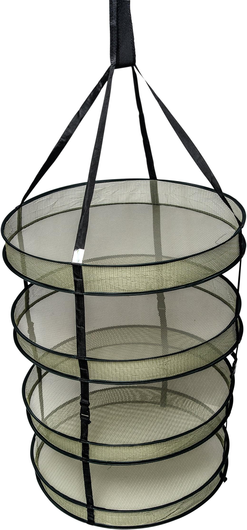4 Tier Indoor Hanging Gardening Herb Dehydrating Drying Rack comes complete with Grow Bag and Zipped Storage Pouch - Rack Size: 22" x 30" / 55cm x 77cm - Load Upto 6lbs / 3kgs