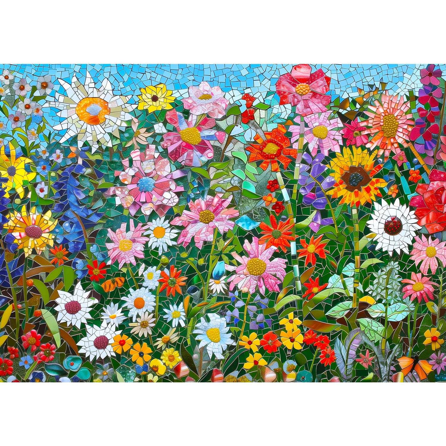 Amazon | MISITU ジグソーパズル 1000ピース パズル 風景 絵画 壁画 花