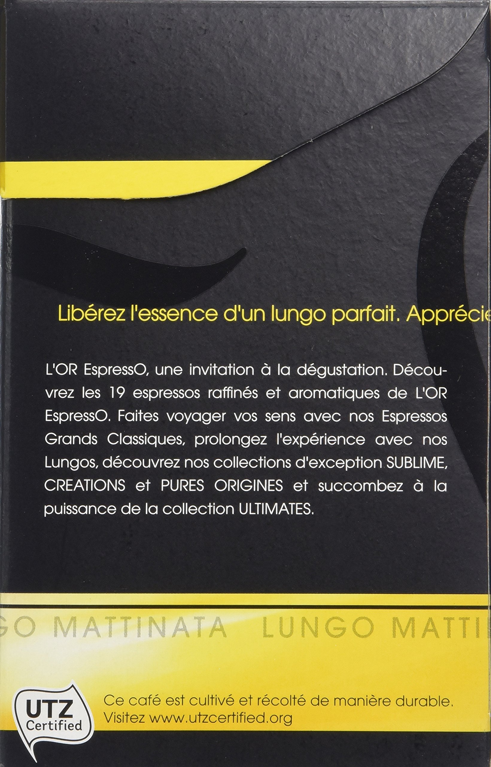L'OR Espresso Gold Espresso Lungo Mattinata 10 Cápsulas Compatible con Máquinas De Café Nespressolot 4 (40 Cápsulas)