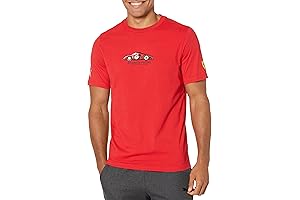 Men's Standard Ferrari Race Graphic Tee 1: Rosso Corsa, Express Yourself with Style