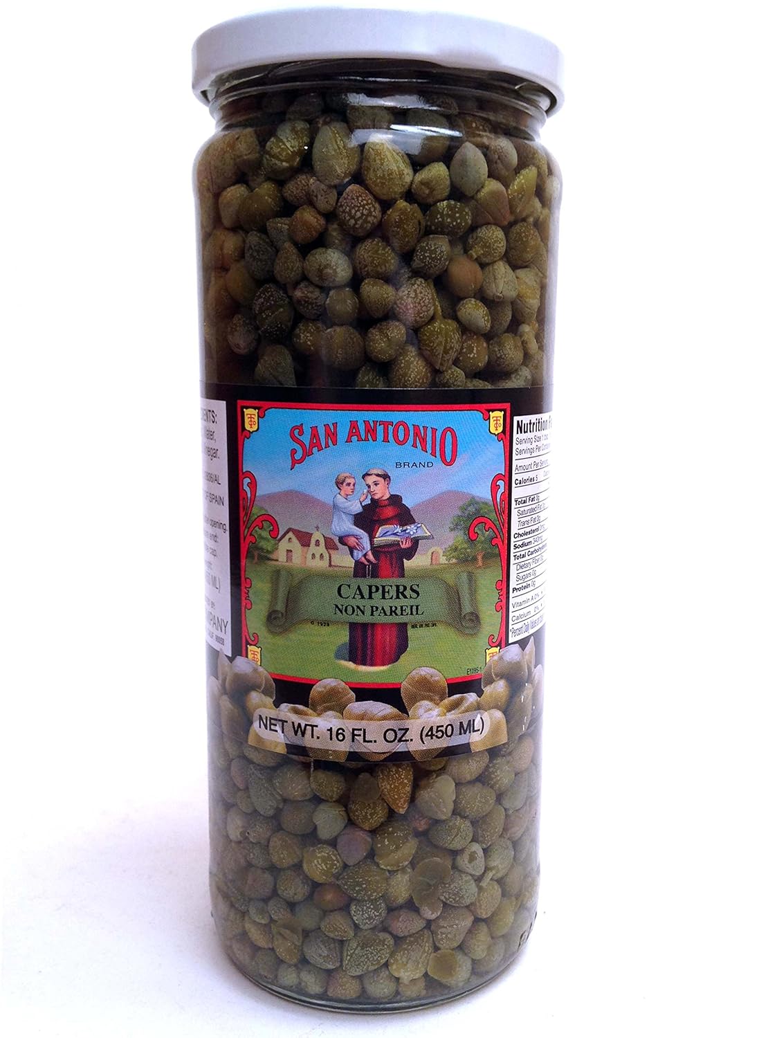 16 oz Imported Non Pareil Capers in Vinegar and Salt Brine