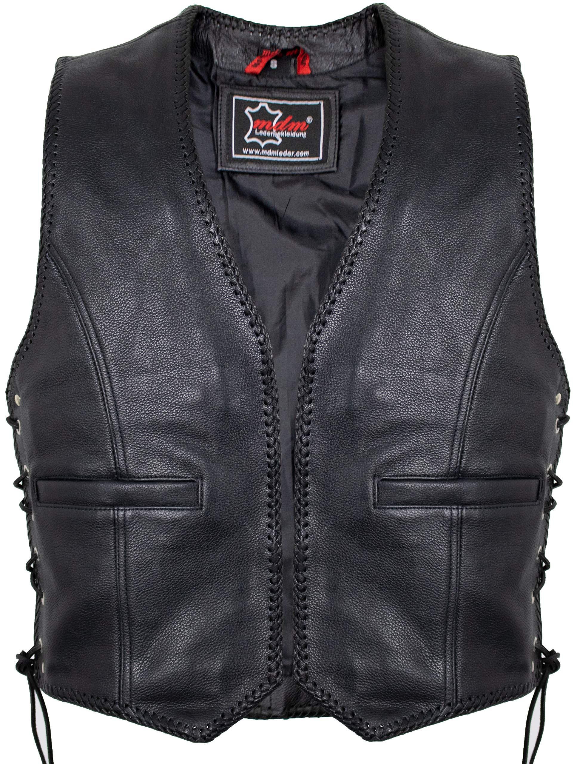 MDM Gilet in pelle senza chiusure