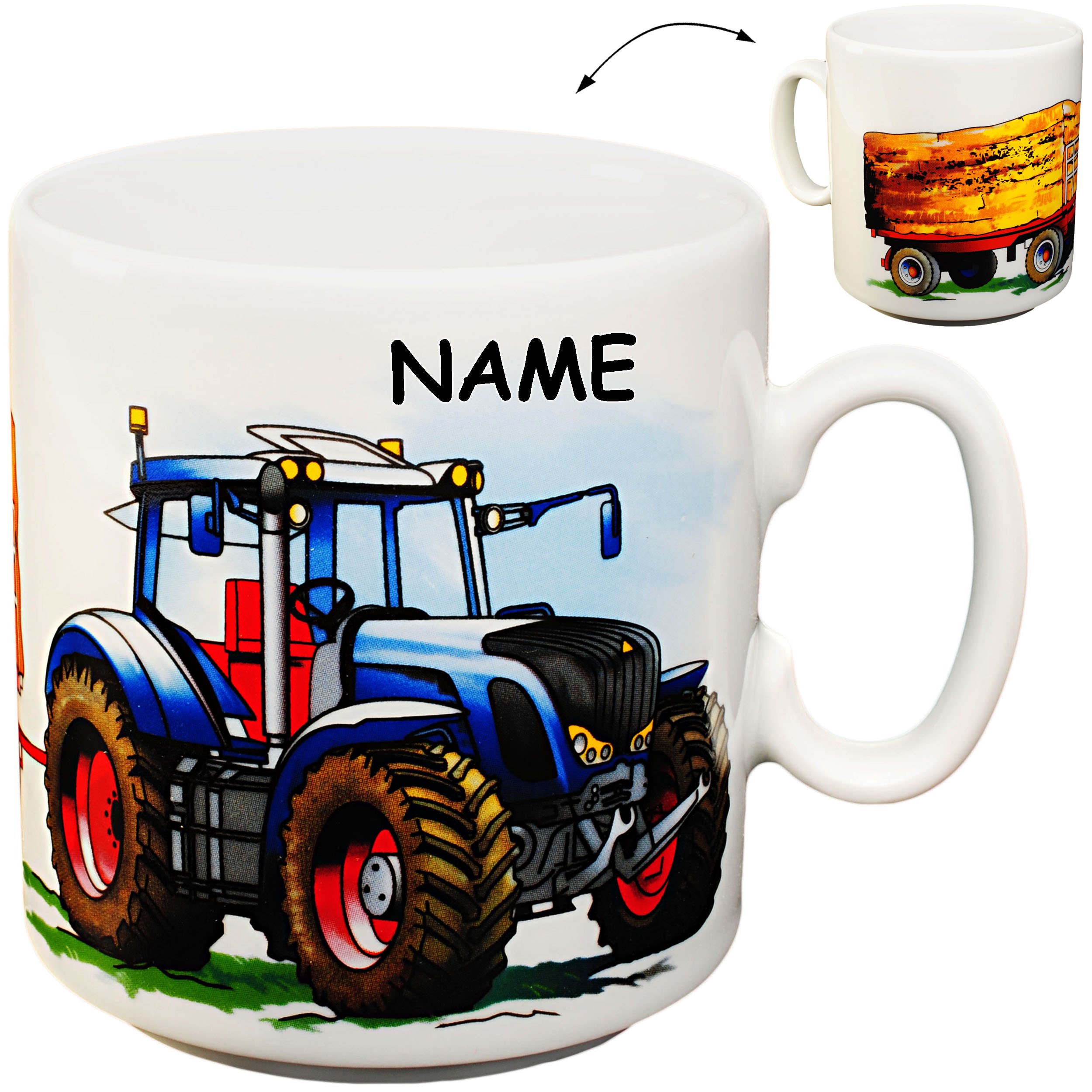 Lesser & Pavey Classic Traktor Tasse Aus Porzellan – 12x8x9 Cm, Mikrowellen- & Spülmaschinenfest