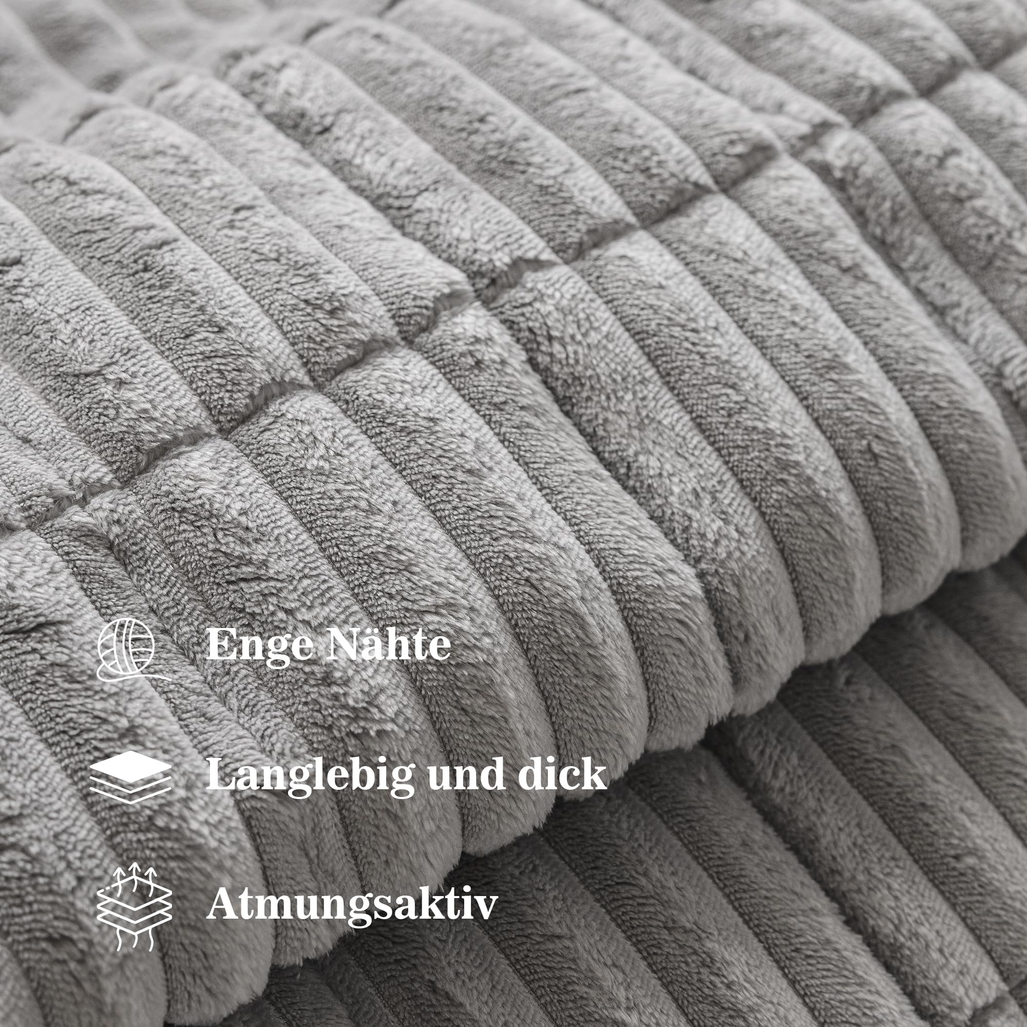 MYSKY HOME Sofa Überzug Waschbar für Haustiere - Sofabezug 3 Sitzer Sofadecke rutschfest, Weich Sofa Überwurf Couch Überzug Sofa Überwurfdecke, Sofa Topper für Flecken, 70 x 180cm，Hellgrau