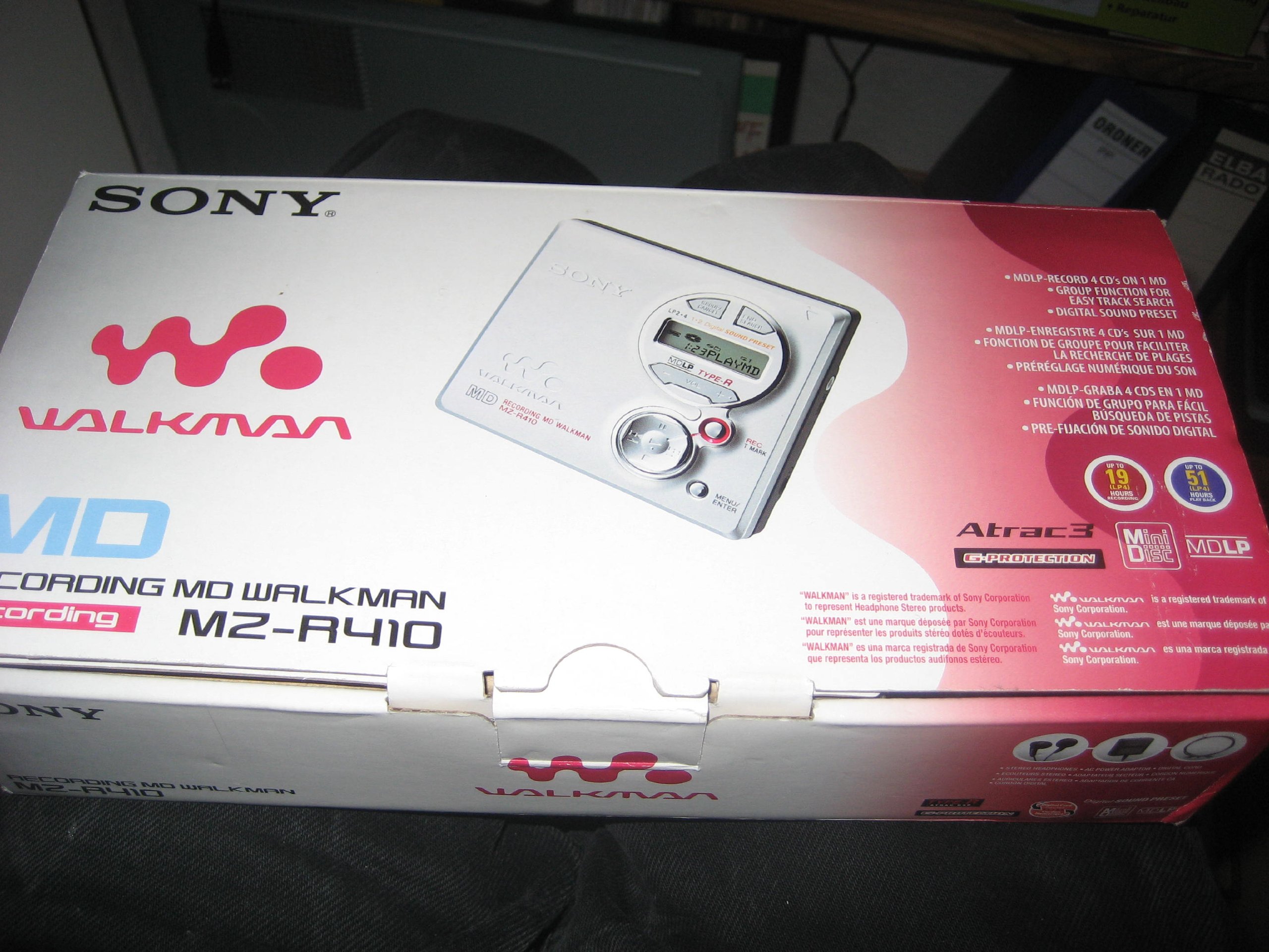 Sony MZ R410 S Lecteur MD Portable MD Standard