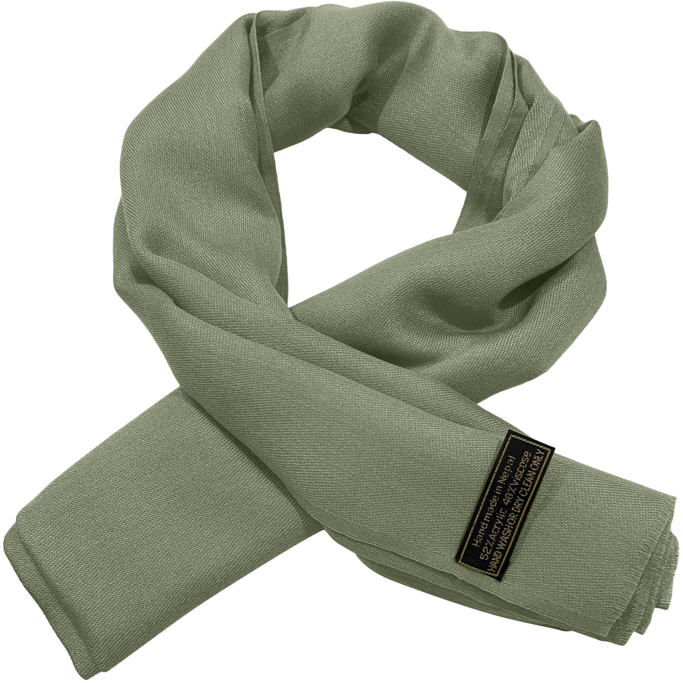 CJ Apparel Einfarbiges Entwurf-Nepalesisch Scialle di Pashmina Donna