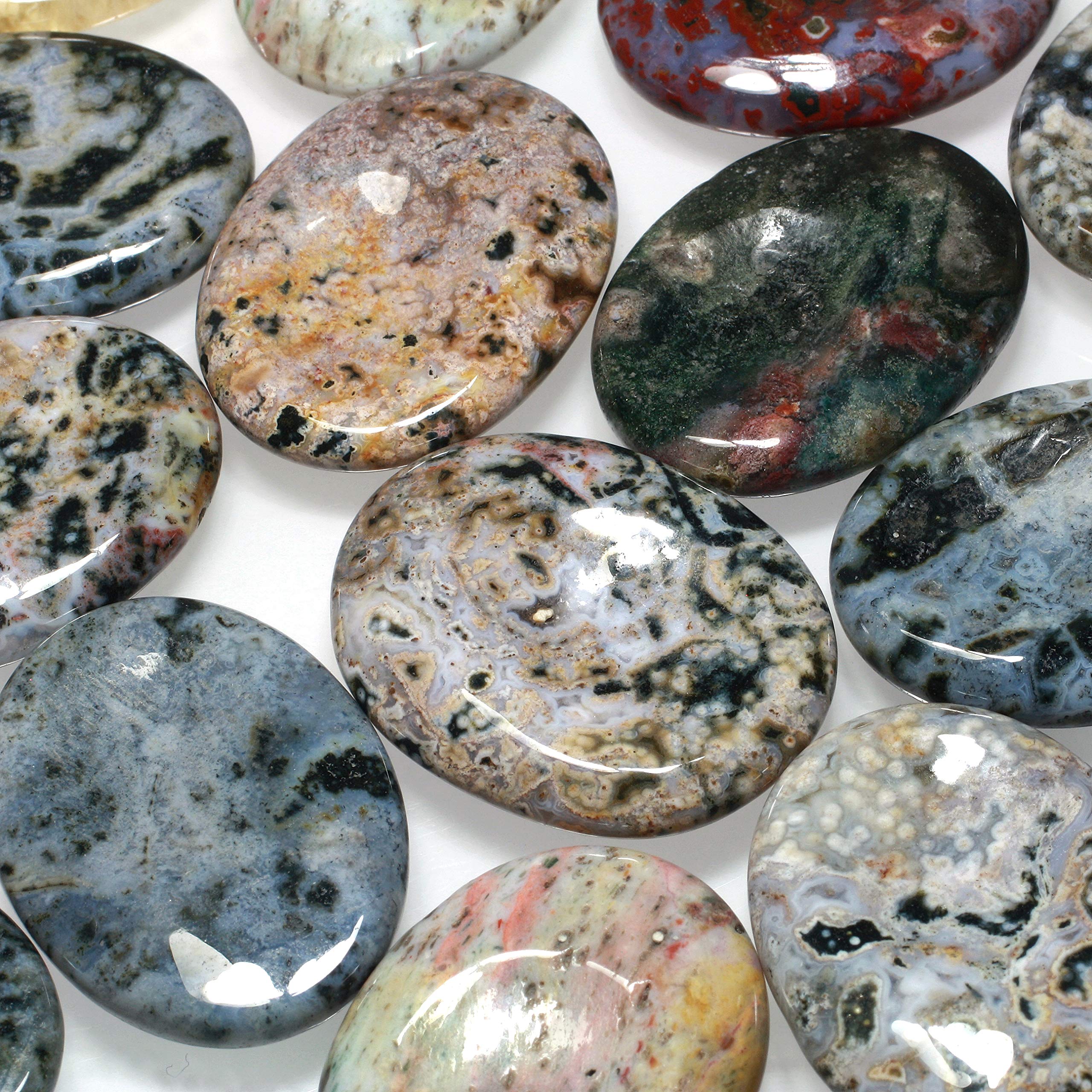 CrystalAge Ocean Jasper Thumb Stone