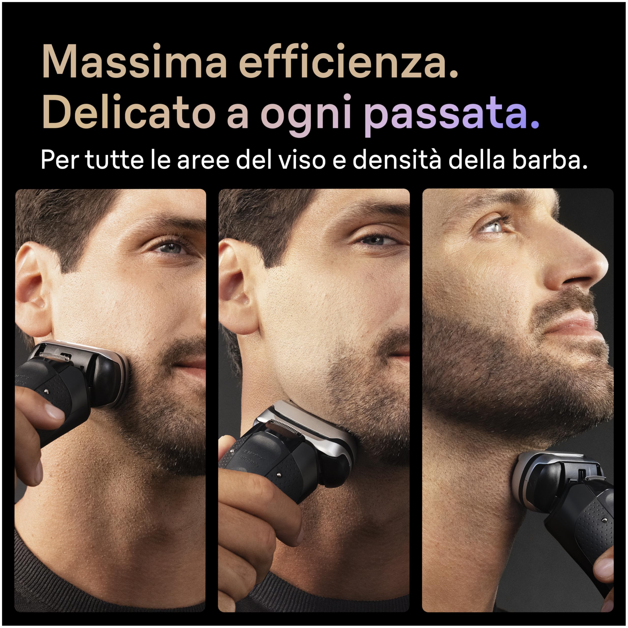 Braun Serie 9 Pro+ Rasoio Elettrico Barba, Custodia Smartcare 9660ccps Nero