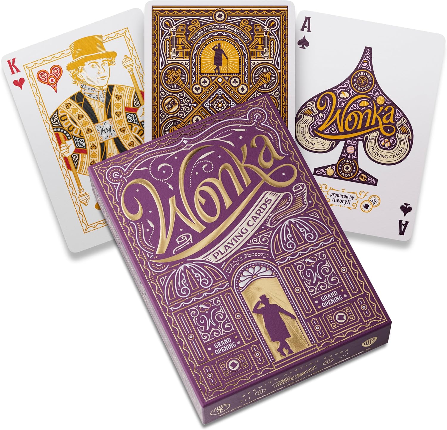 theory11 Wonka Premium Playing Cards, Poker Size Standard Index, Luxury Playing Cards