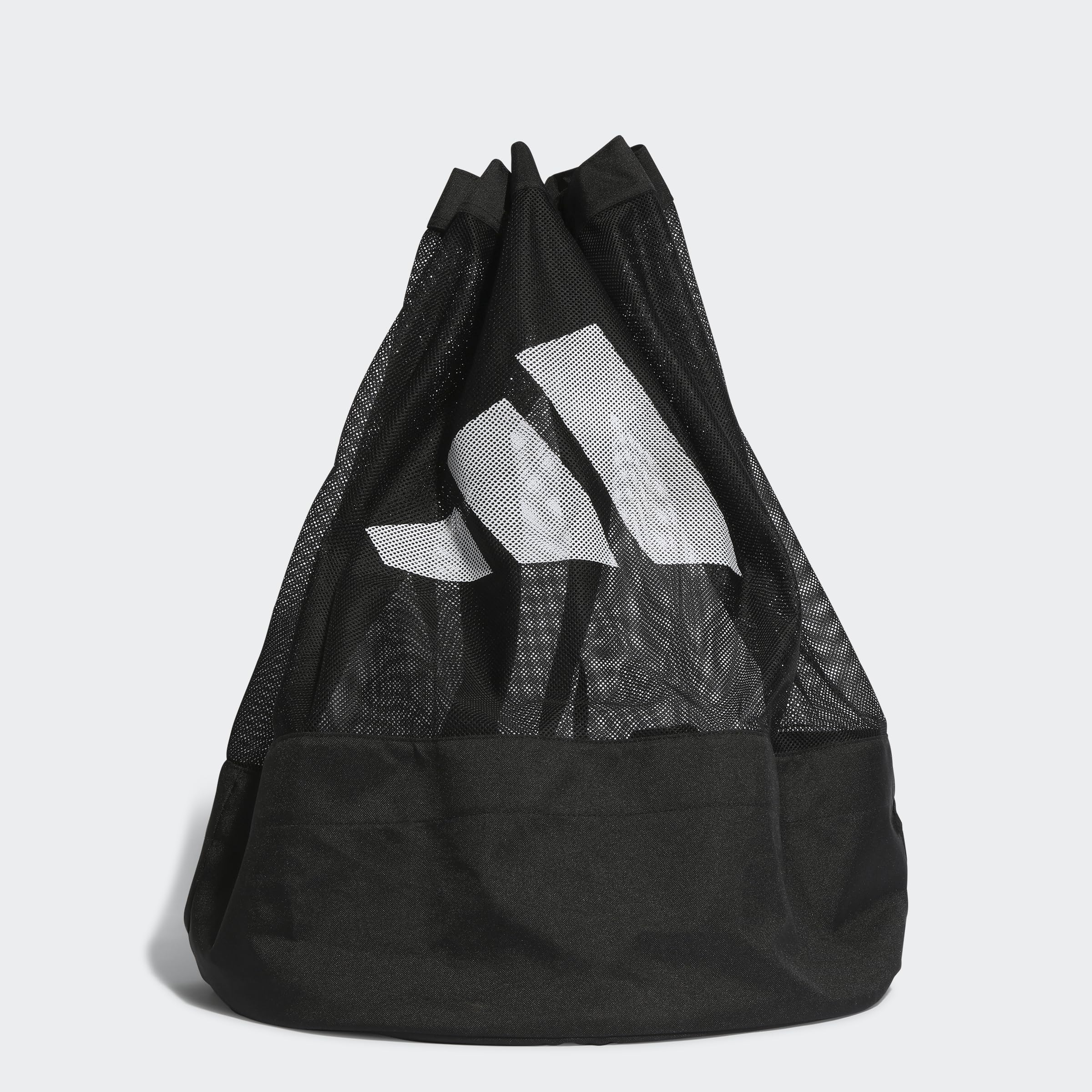 adidas Unisex Tiro League Ball Net Sport Equipment Bag Case, Black/White, One Size