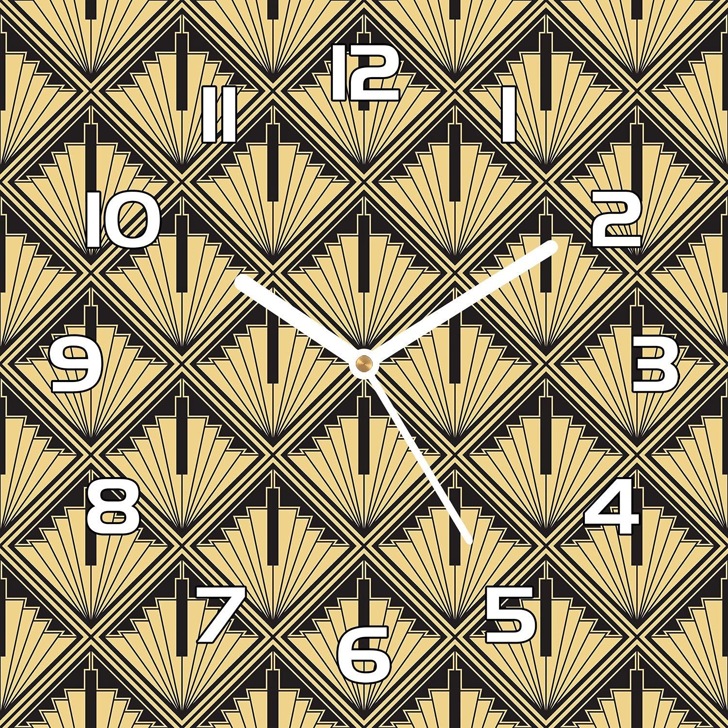 Horloge en verre silencieuse et durable Coloray 30x30 cm Abstractdeco
