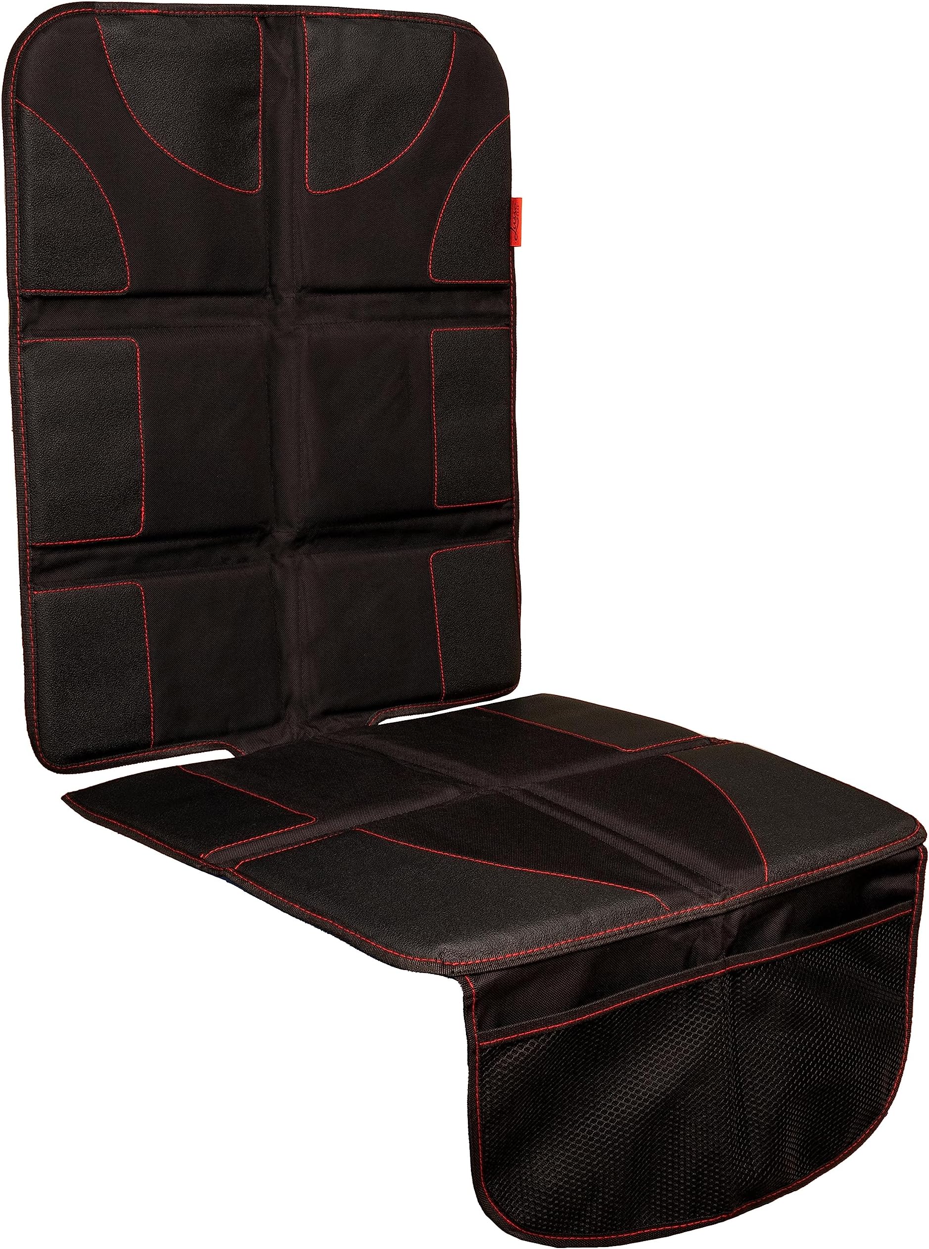 Car Seat Protector with Thickest Padding - Featuring XL Size (Best Coverage Available), Durable, Waterproof 600D Fabric, PVC Leather Reinforced Corners & 2 Large Pockets for Handy Storage