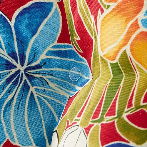 Miniatura 4 de Greendale Home Fashions Cojín para asiento de silla de bistró al aire libre Aloha Crimson de 15 pulgadas, juego de 2