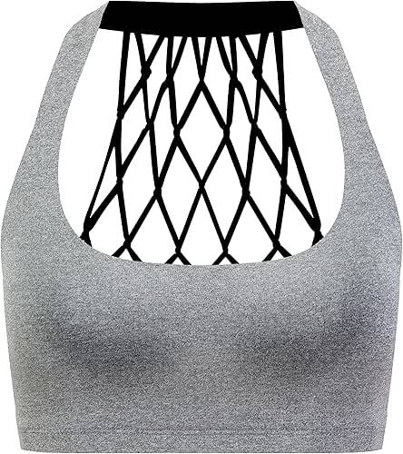 Women's Medium Support Hand-Knited Nest Back Sport Fast Lane Bra