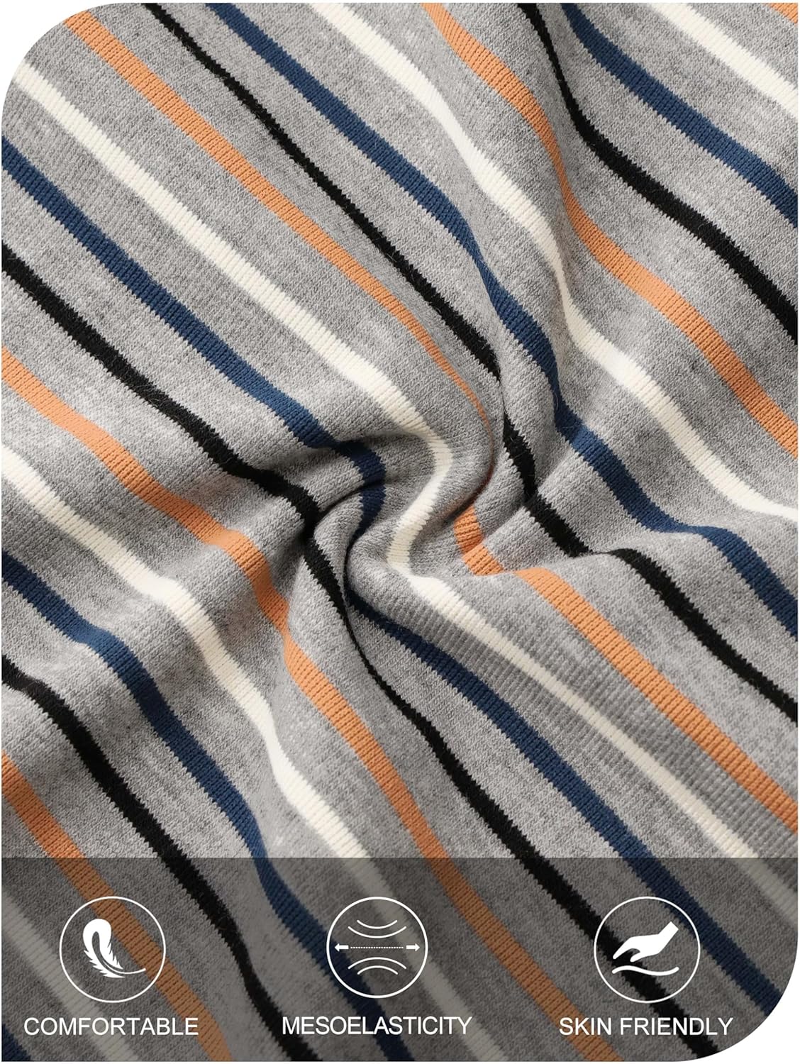 MEROKEETY Women's 2026 Summer Short Sleeve Tops Casual Colourful Striped Crewneck Loose Work T Shirts Blouses - Image 6