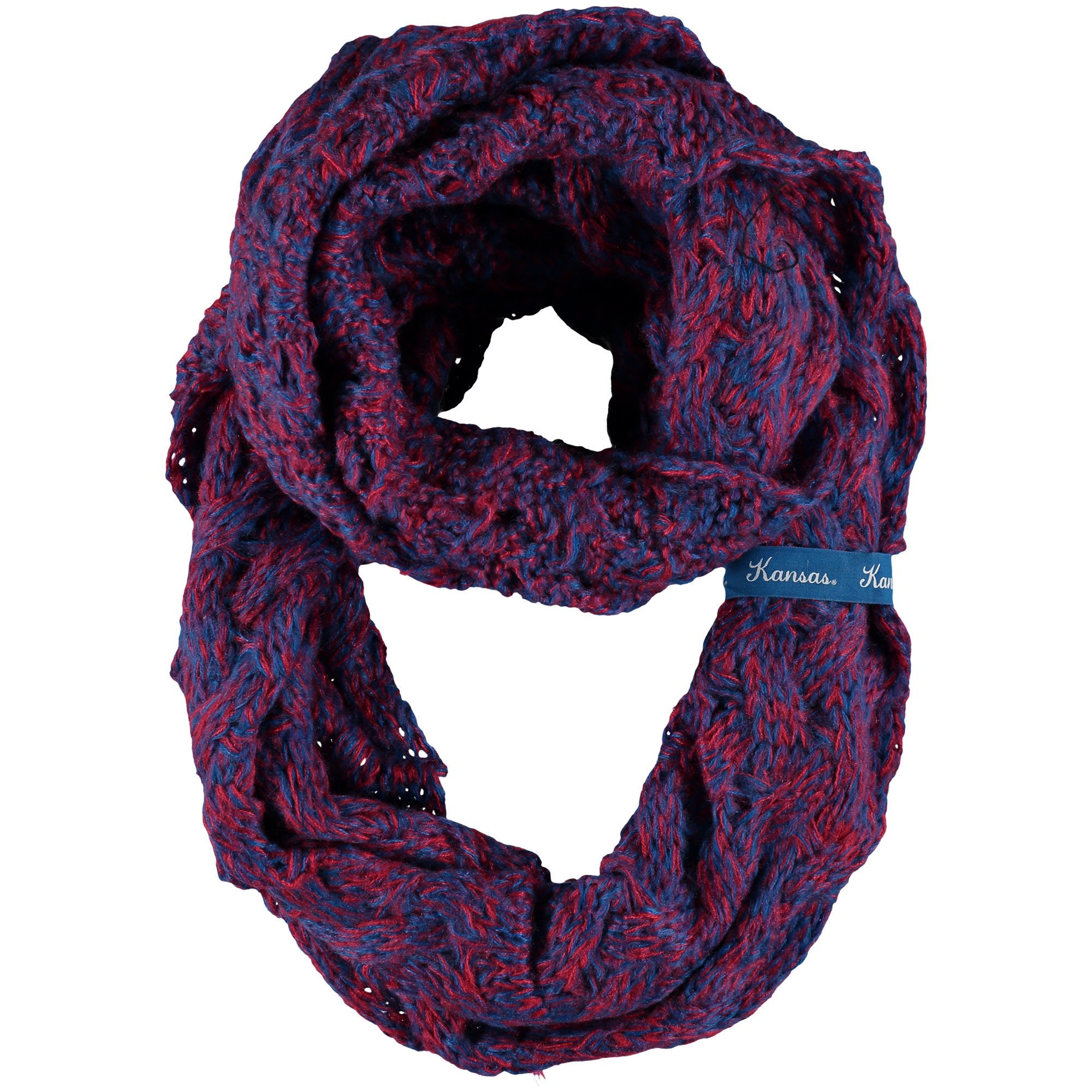 NCAA Kansas Jayhawks Duo Knit Infinity Scarf
