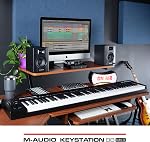 M-AUDIO Keystation 88 MK3 88 Key Semi Weighted MIDI Keyboard Controller for Complete Command of Virtual Synthesizers and DAW parameters