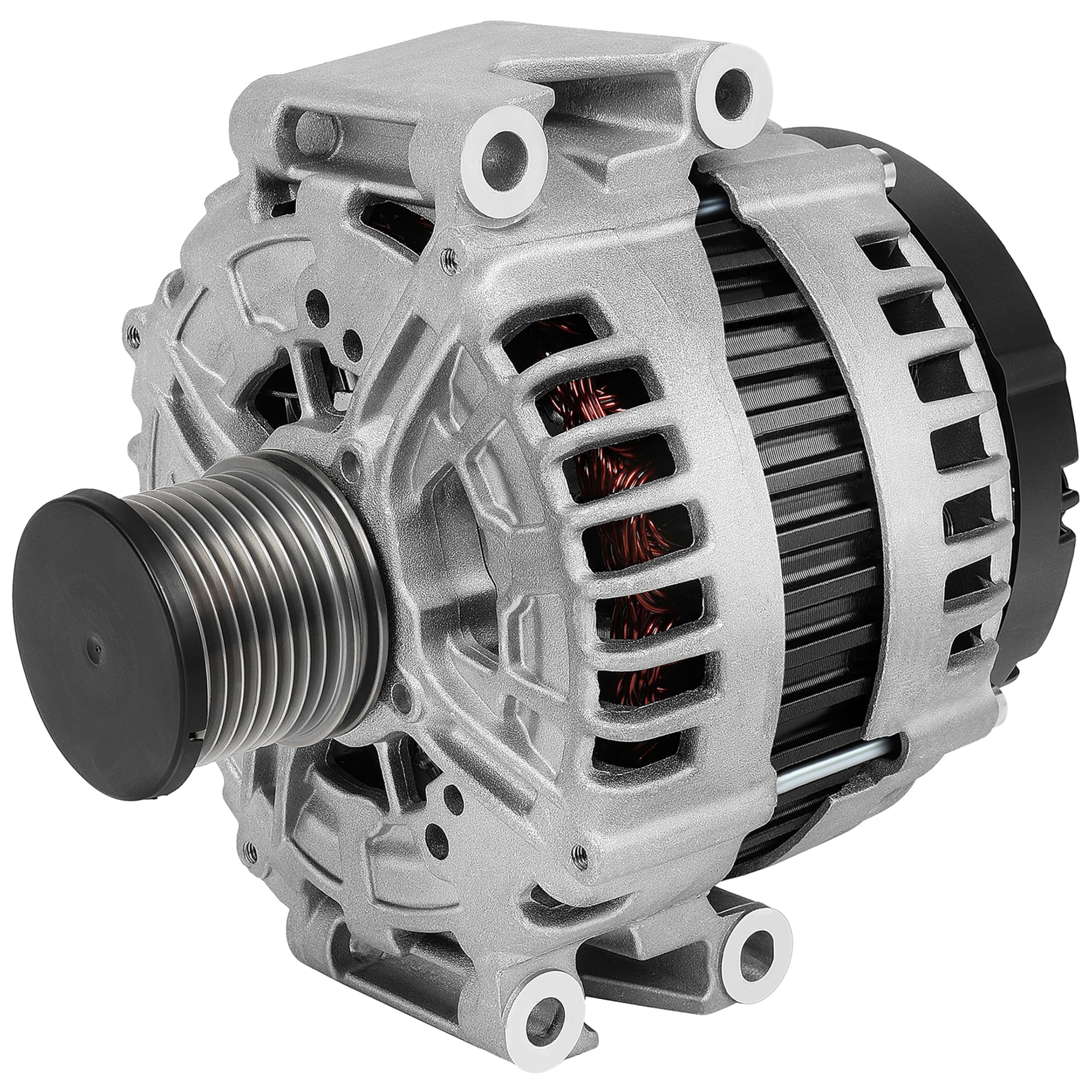 SCITOO Alternator Fits for Mercedes-Benz for GL320 3.0L 2007 2008 2009,for Mercedes-Benz for ML320 3.0L 2007 12V 220Amp CW 8-Groove Clutch Pulley High