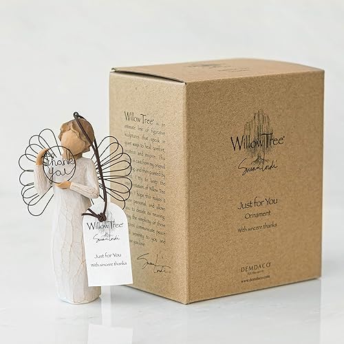 Miniatura 3 de Willow Tree Adorno Just for You, figura esculpida pintada a mano