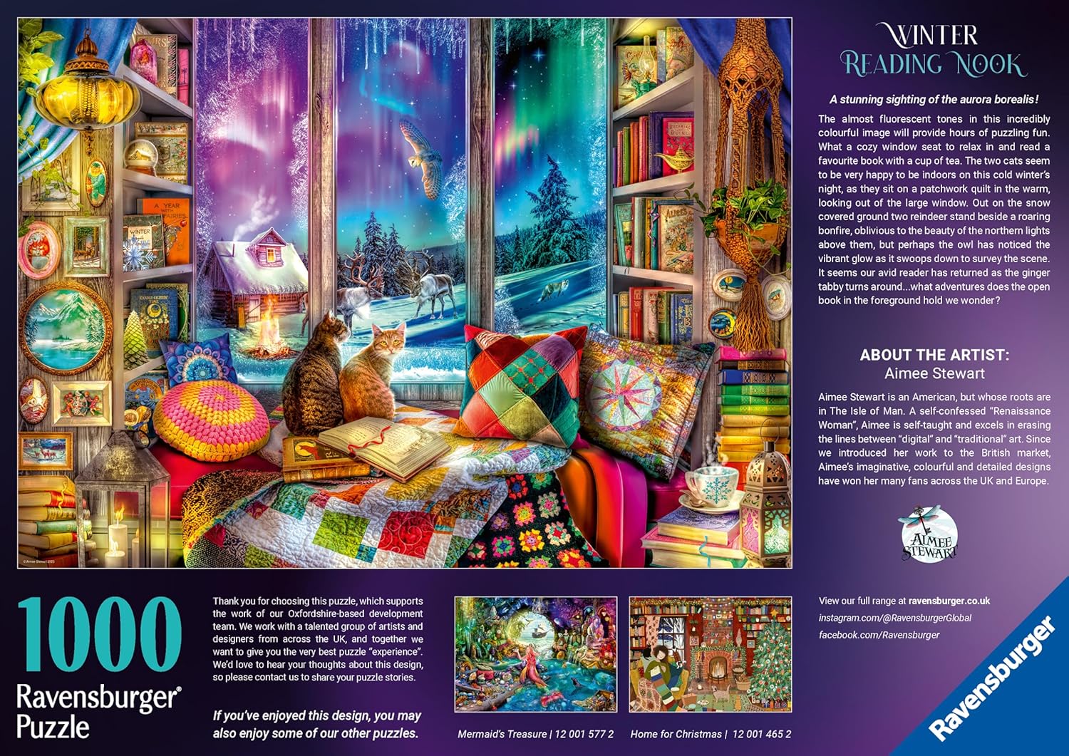 Ravensburger Winter Reading Nook 1000 Piece Jigsaw Puzzle for Adults and Children Aged 12+
