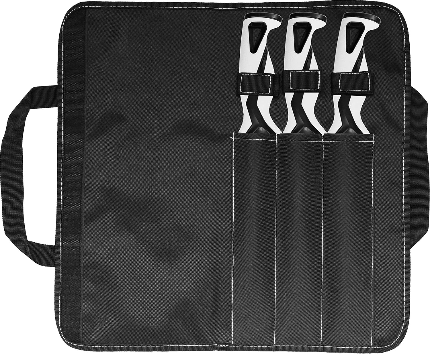 danco Pro Series Roll Up Bag Kit | 5" & 7" Fillet Knives and 9" Stout Knife | Full Tang German G4116 Stainless-Steel Blades with Teflon Coating, Nylon Roll Up Sheath, Perfect for Saltwater Fishing & Hunting (White) : Sports & Outdoors
