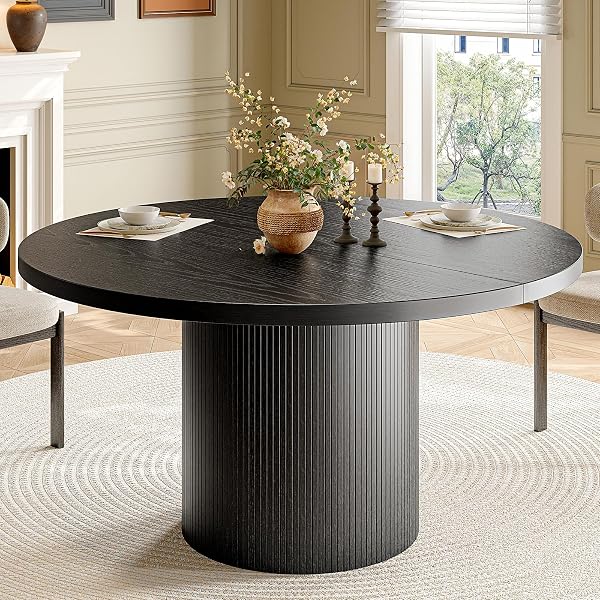 ONBRILL 47 inch Round Dining Table for 4