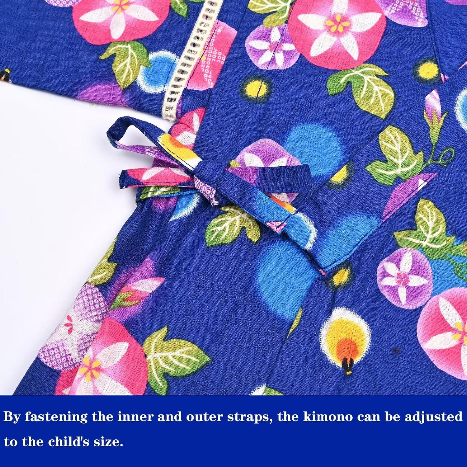 Jinbei Kids Girls Kimono Clothes Top Shorts Set Japanese Style Kimono