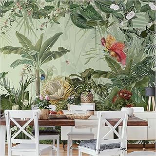 Murwall Forest Wallpaper Tropical Leaf Wall Mural Exotic Jungle Wall Pri...