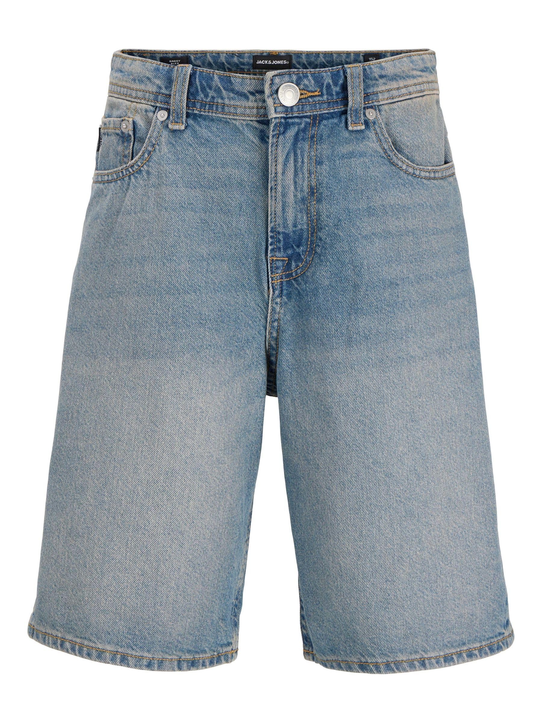 JACK & JONES Male Denim Shorts Baggy Fit Denim Shorts, Blue Denim, M