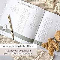 Vista 6 de Acuarela - El Diario Completo del Embarazo y Libro de Recuerdos del Bebé – Álbum de Recuerdos Semanal de 196 Páginas con Listas para Mamá, Listas