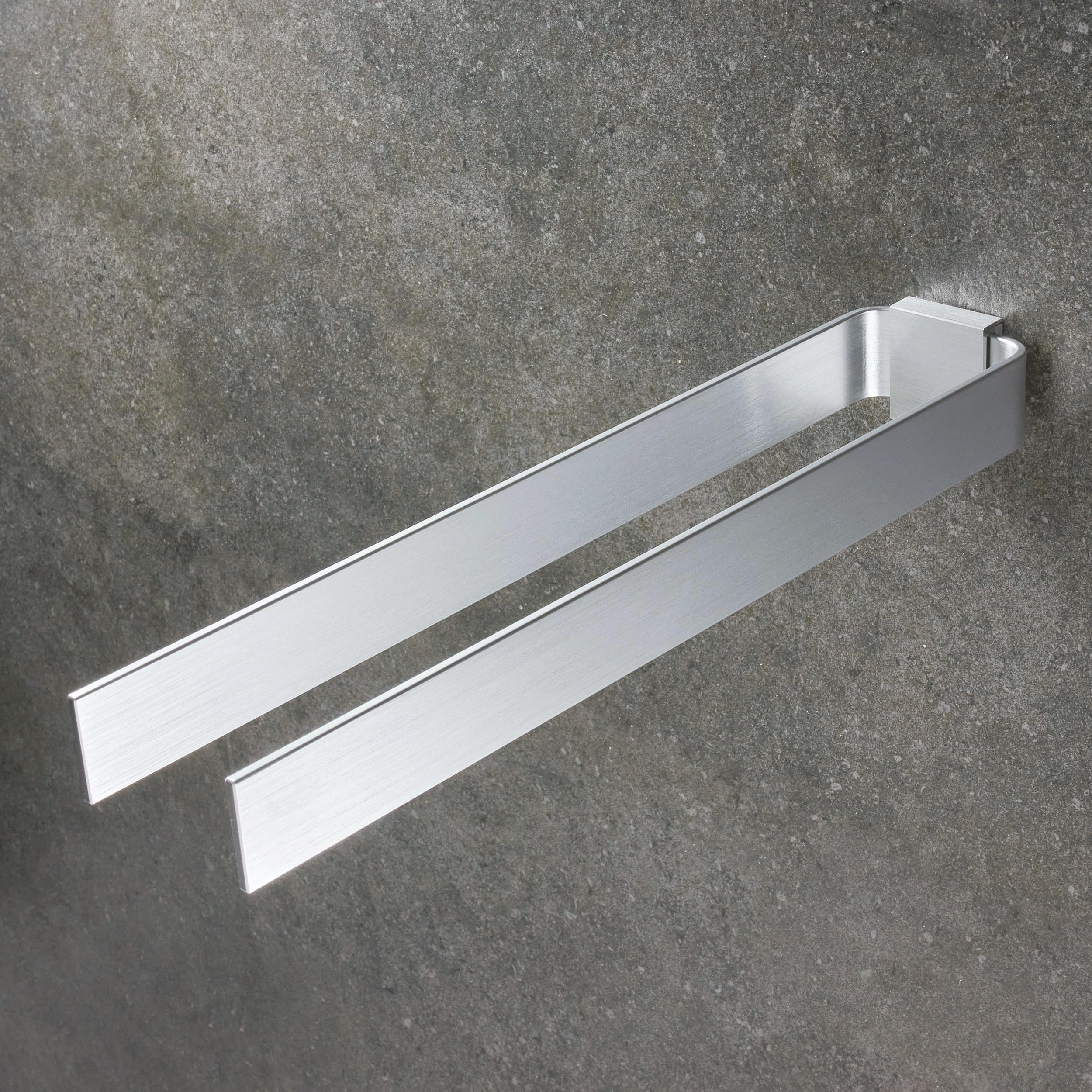 Portasciugamani Da Parete A Due Bracci In Acciaio Inox Portasciugamani Da Bagno Doppio Da 42 Cm Per Bagno E Cucina Spazzolato 85030862 - Foto 8