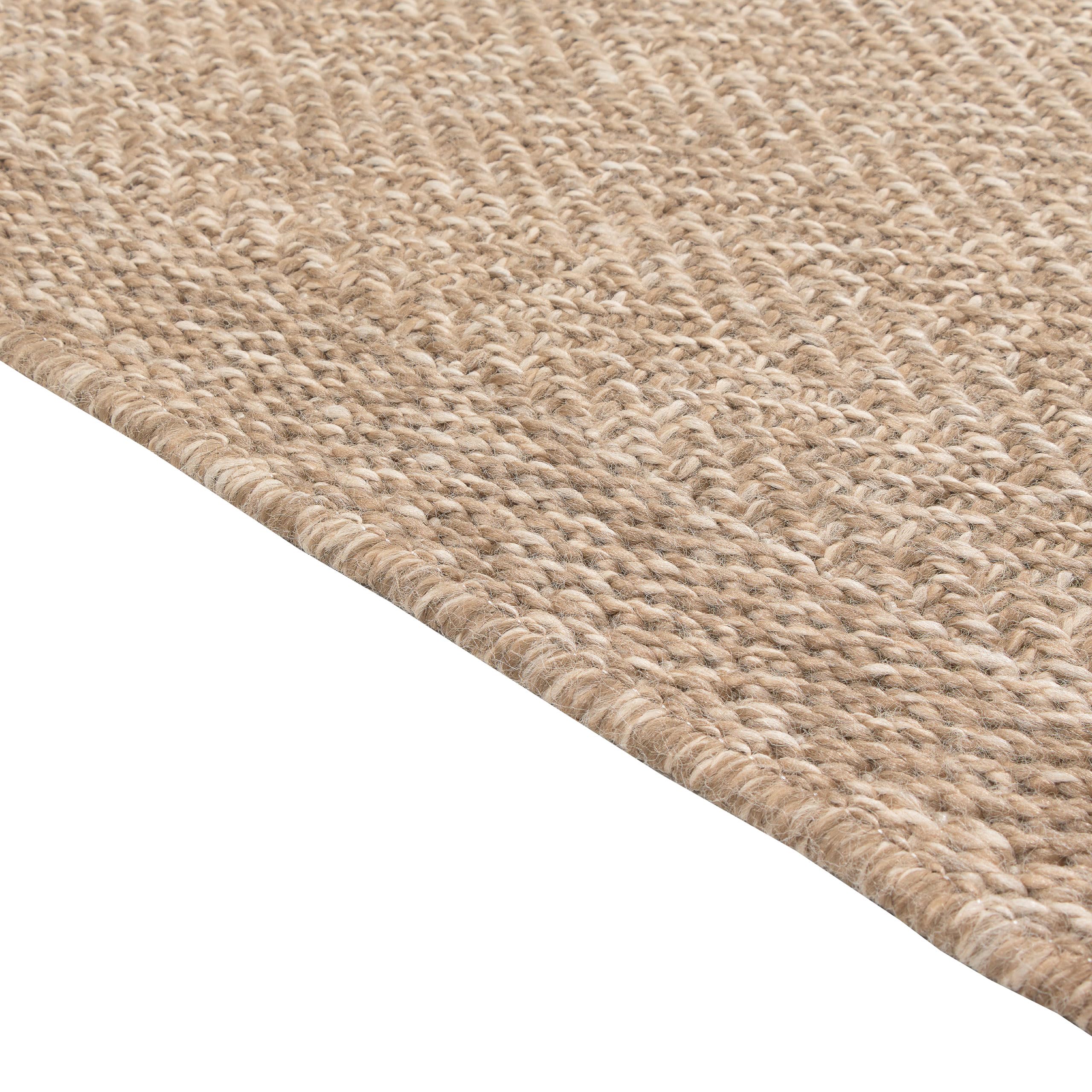 CARPETIA In- & Outdoor Teppich Uni Natur Beige Sisal-Look 140x200 cm