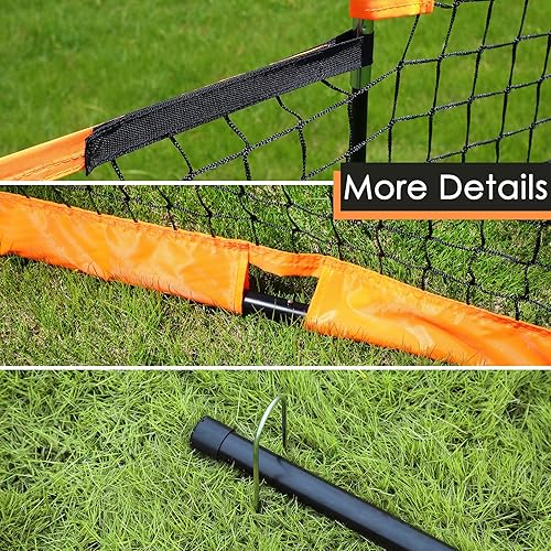 Miniatura 5 de Pantalla en L de béisbol portátil, pantalla protectora ligera para jarra, equipo de práctica de béisbol, red de lanzamiento de béisbol, con marco de