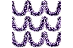 Dazzling Purple Garland for Christmas Cheer: Spread Festive Magic