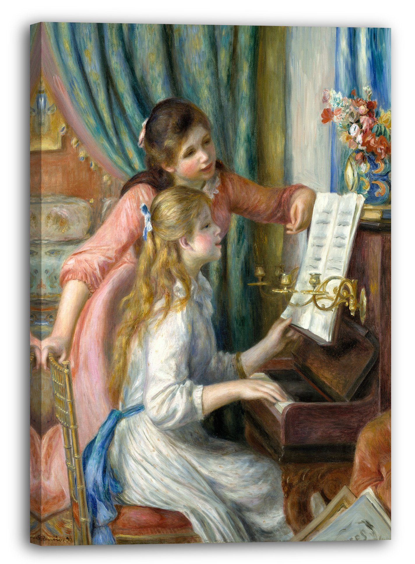 Deux Jeunes Filles au Piano Auguste Renoir impression toile 70x100cm douceur de l'art